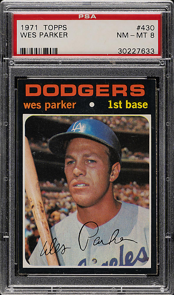 1971 Topps #430 Wes Parker PSA NM-MT 8