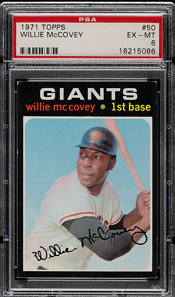 1971 Topps #50 Willie McCovey PSA EX-MT 6