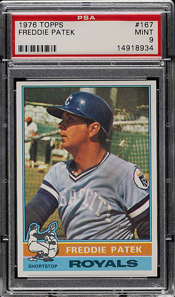 1976 Topps #167 Freddie Patek PSA MINT 9