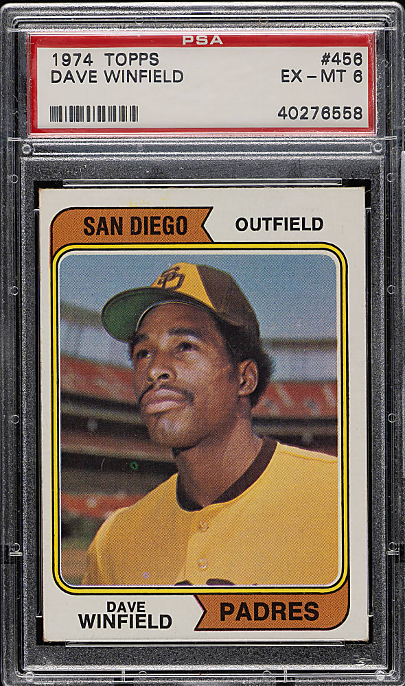 1974 Topps #456 Dave Winfield Rookie PSA EX-MT 6