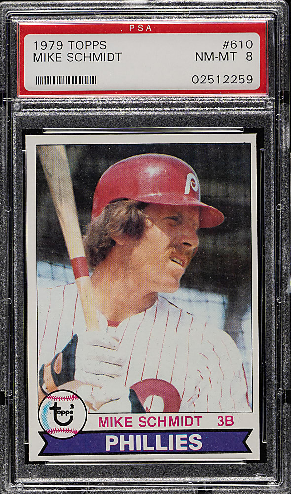 1979 Topps #610 Mike Schmidt PSA NM-MT 8