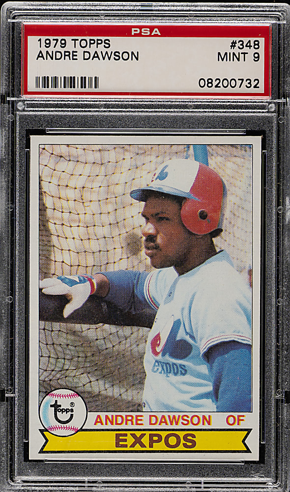 1979 Topps #348 Andre Dawson PSA MINT 9