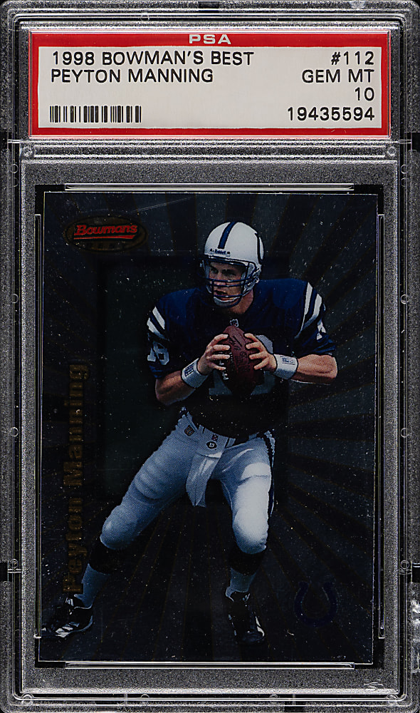 1998 Bowman's Best Football #112 Peyton Manning Rookie PSA GEM MINT 10