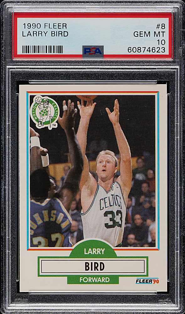 1990-1991 Fleer Basketball #8 Larry Bird PSA GEM MINT 10