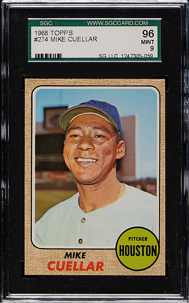 1968 Topps #274 Mike Cuellar SGC MINT 96