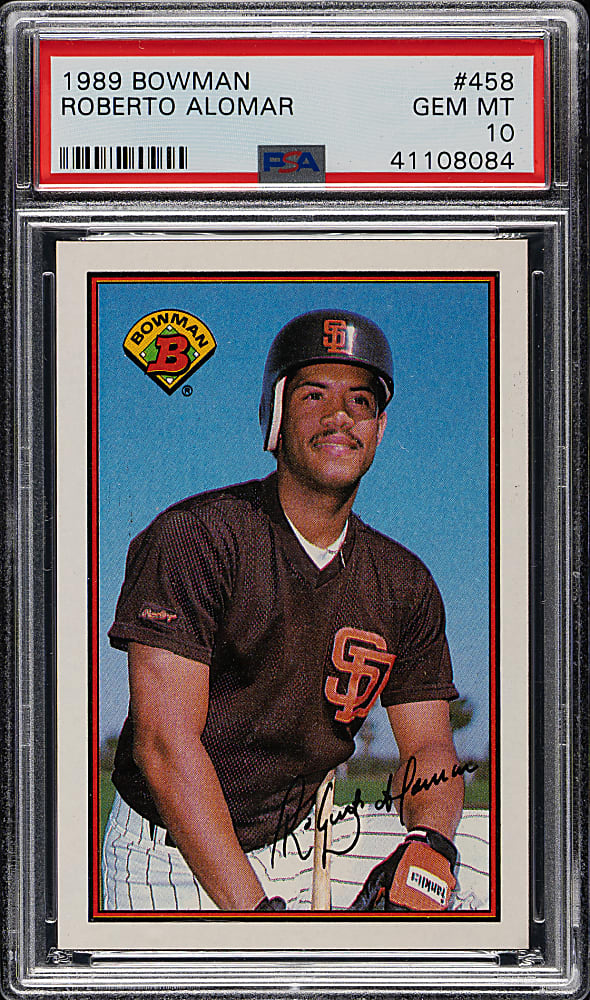 1989 Bowman #458 Roberto Alomar PSA GEM MINT 10