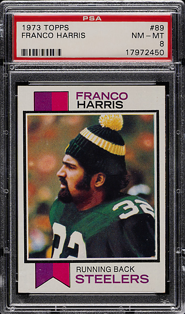 1973 Topps Football #89 Franco Harris Rookie PSA NM-MT 8