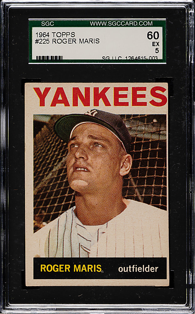 1964 Topps #225 Roger Maris SGC EX 60