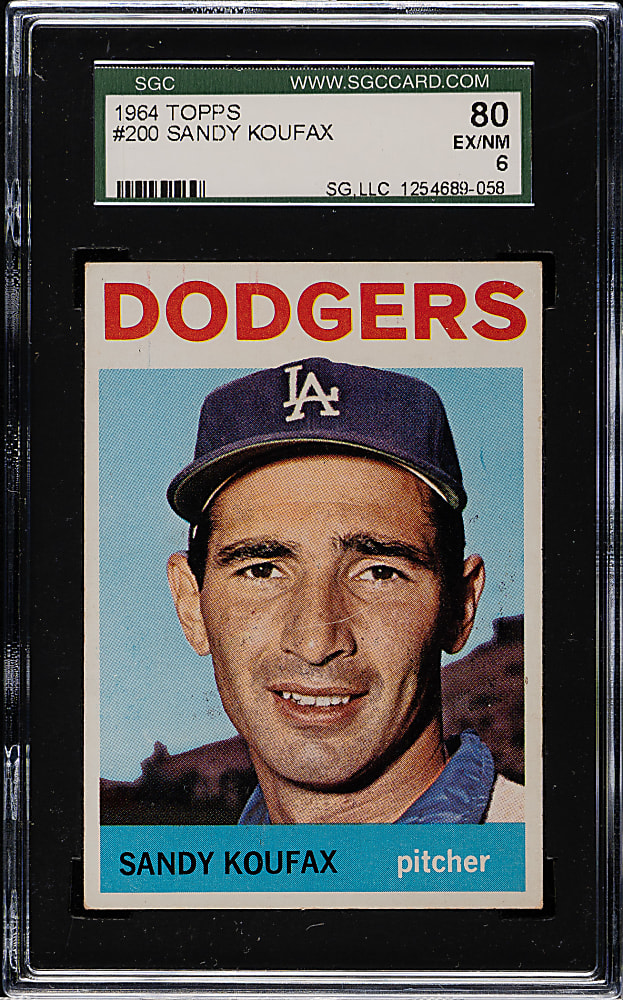 1964 Topps #200 Sandy Koufax SGC EX/NM 80