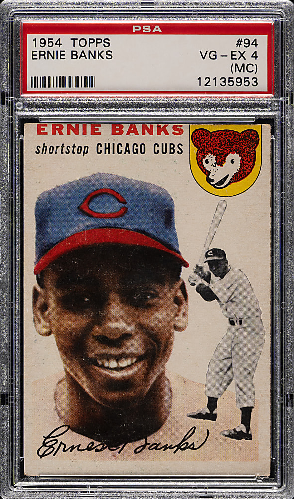1954 Topps #94 Ernie Banks Rookie PSA VG-EX 4 (MC)