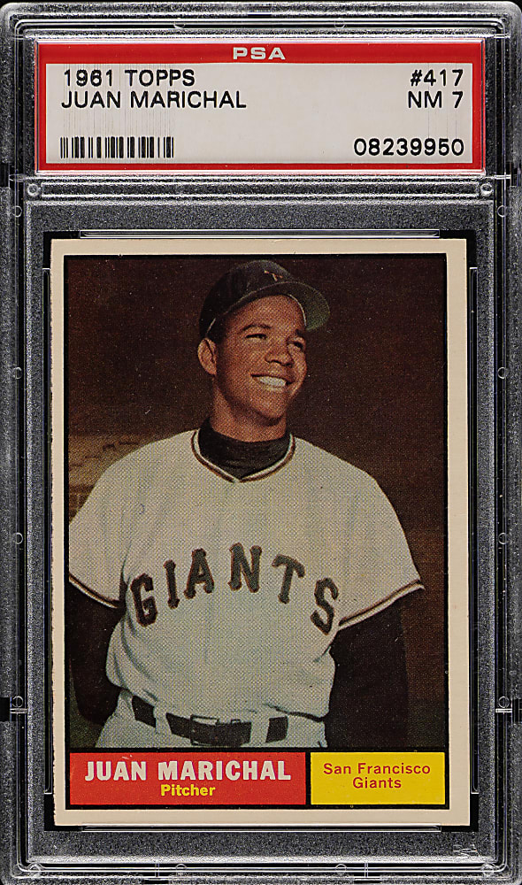 1961 Topps #417 Juan Marichal Rookie PSA NM 7