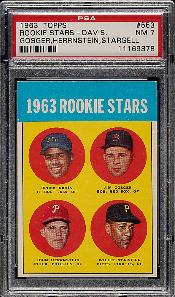1963 Topps #553 Willie Stargell Rookie PSA NM 7
