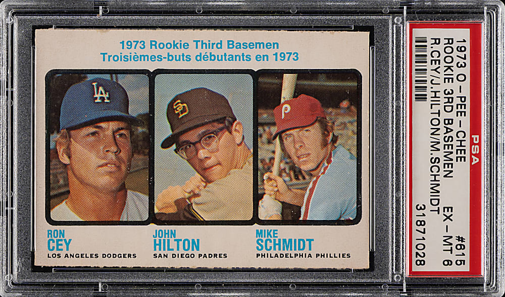 1973 O-Pee-Chee #615 Mike Schmidt Rookie PSA EX-MT 6