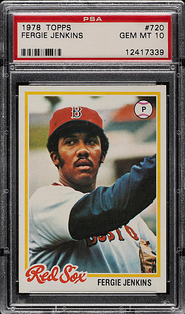 1978 Topps #720 Fergie Jenkins PSA GEM MINT 10