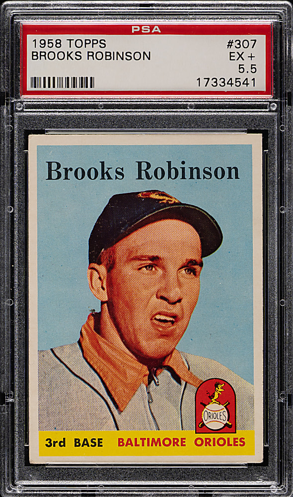 1958 Topps #307 Brooks Robinson PSA EX+ 5.5
