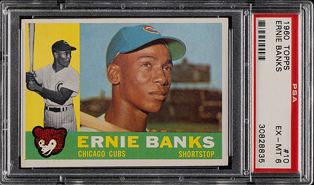 1960 Topps #10 Ernie Banks PSA EX-MT 6