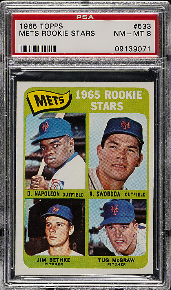 1965 Topps #533 Tug McGraw Rookie PSA NM-MT 8