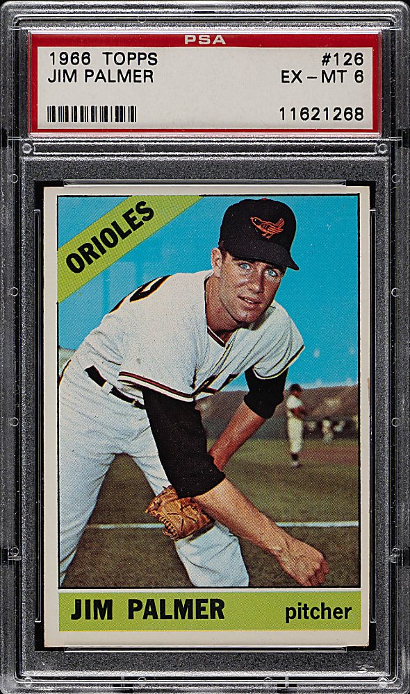 1966 Topps #126 Jim Palmer Rookie PSA EX-MT 6