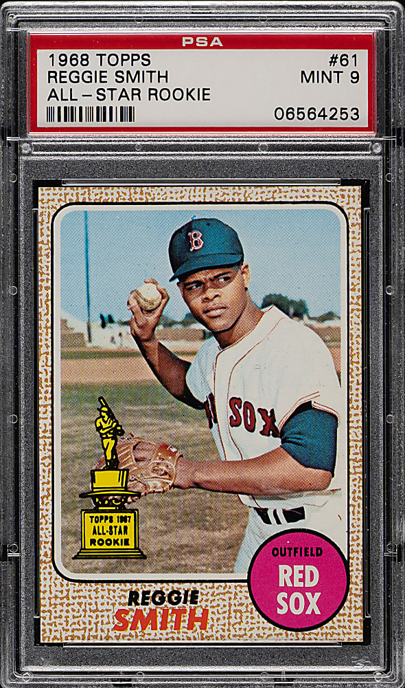 1968 Topps #61 Reggie Smith All-Star Rookie PSA MINT 9