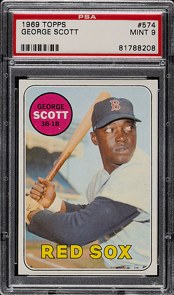 1969 Topps #574 George Scott PSA MINT 9