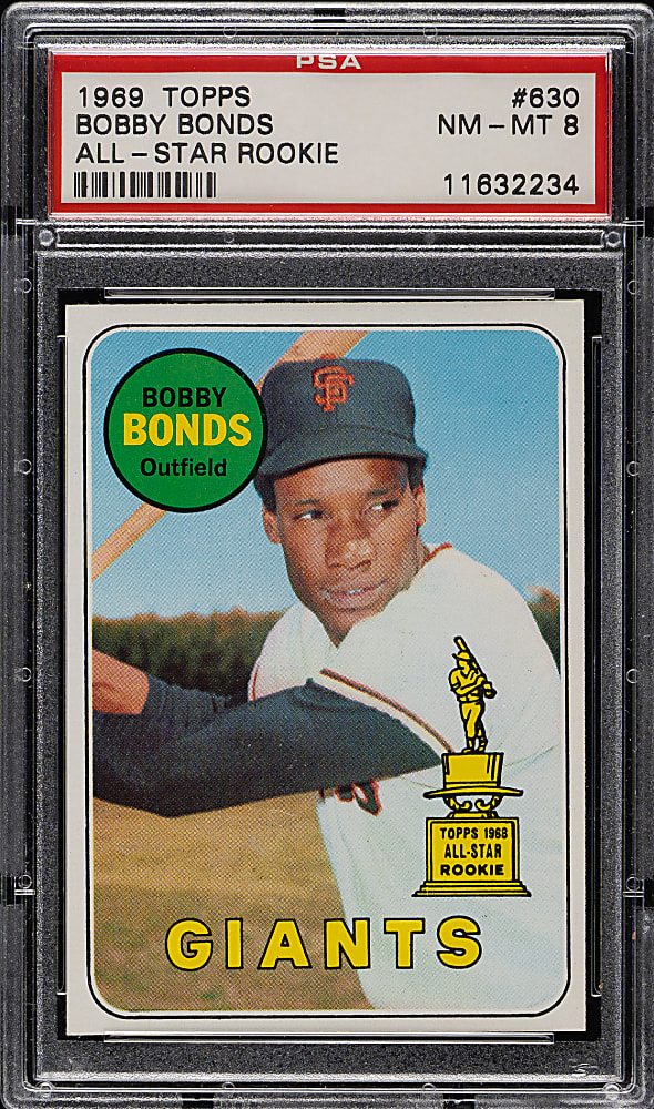 1969 Topps #630 Bobby Bonds Rookie PSA NM-MT 8