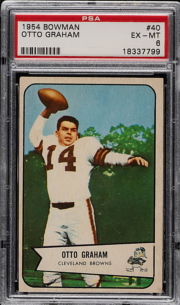 1954 Bowman Football #40 Otto Graham PSA EX-MT 6
