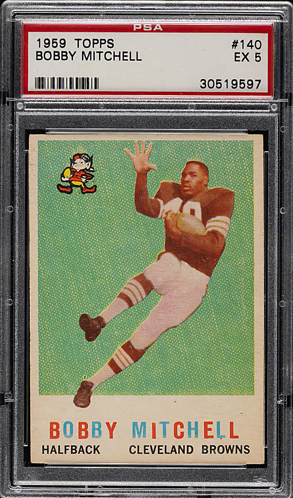 1959 Topps Football #140 Bobby Mitchell Rookie PSA EX 5