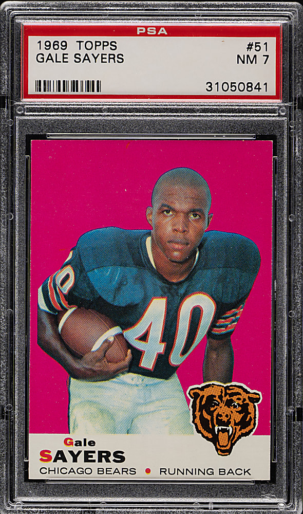 1969 Topps Football #51 Gale Sayers PSA NM 7