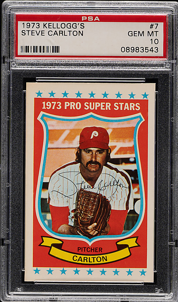1973 Kellogg's #7 Steve Carlton PSA GEM MINT 10