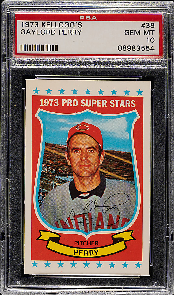 1973 Kellogg's #38 Gaylord Perry PSA GEM MINT 10