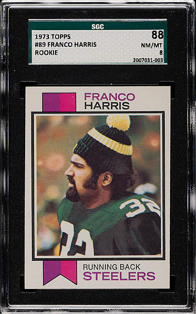 1973 Topps Football #89 Franco Harris Rookie SGC NM/MT 88