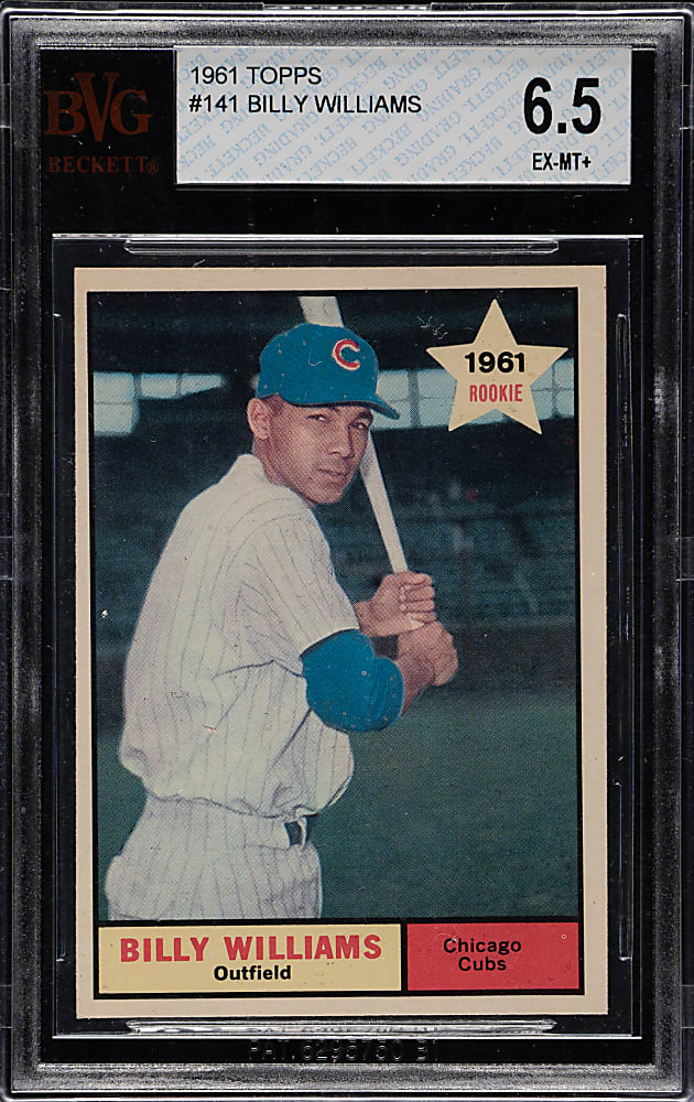 1961 Topps #141 Billy Williams Rookie BVG EX-MT+ 6.5