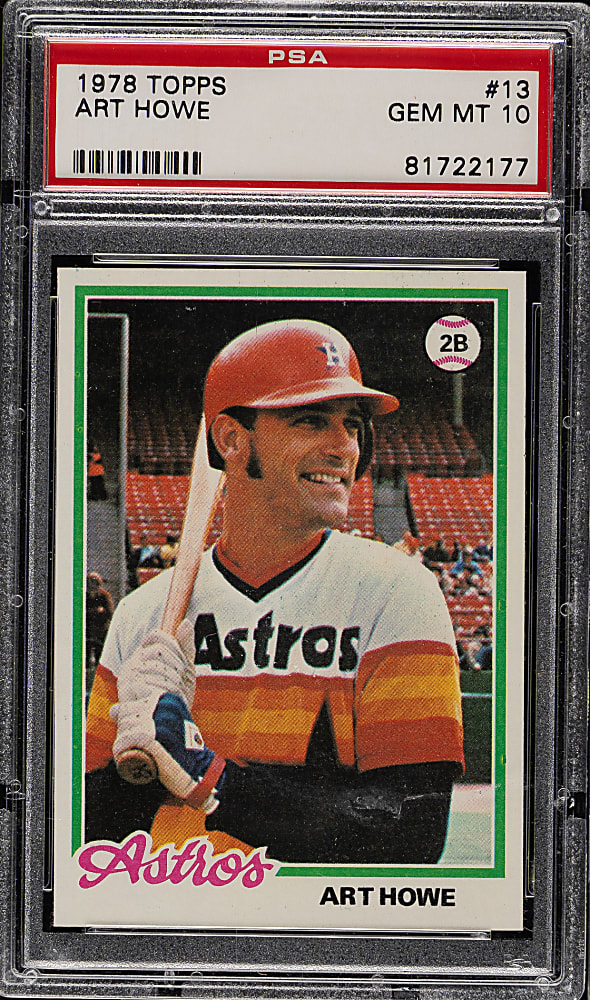 1978 Topps #13 Art Howe PSA GEM MINT 10