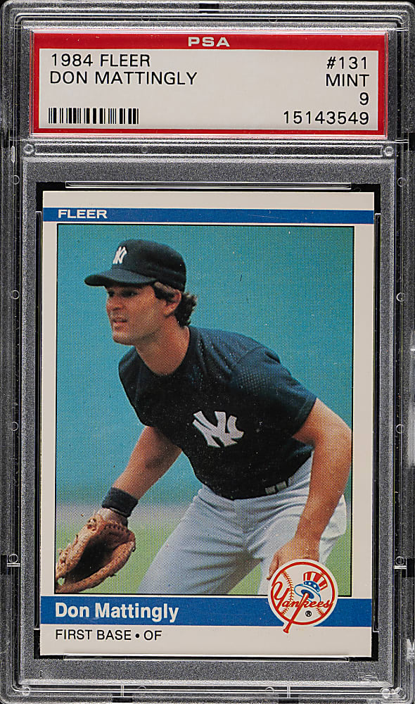1984 Fleer #131 Don Mattingly Rookie PSA MINT 9