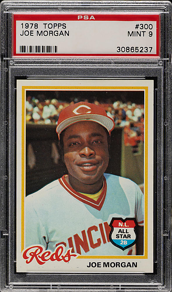 1978 Topps #300 Joe Morgan PSA MINT 9