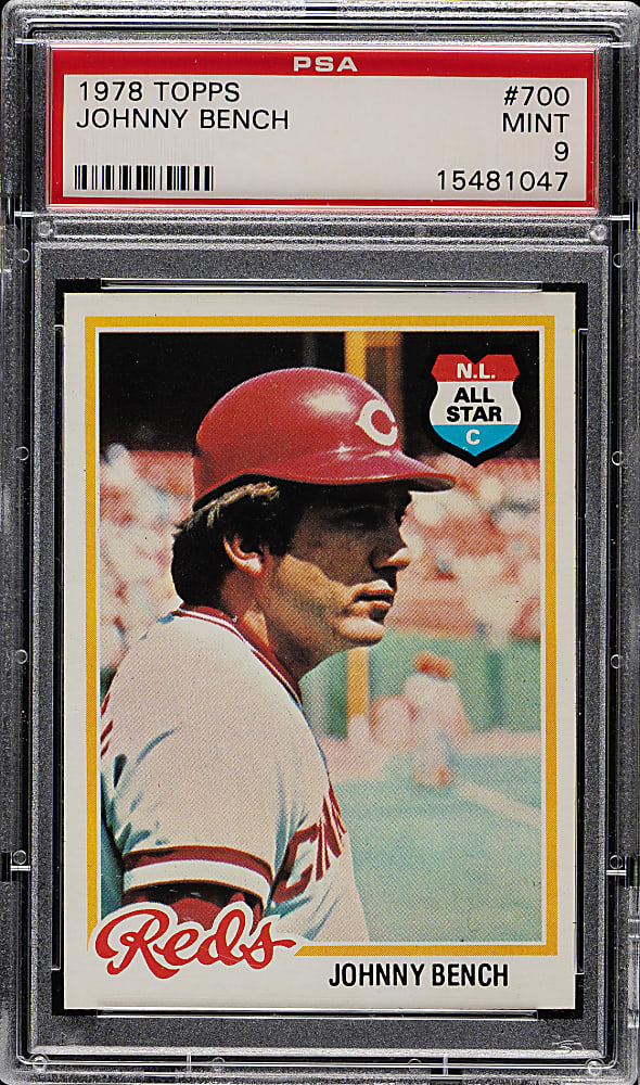 1978 Topps #700 Johnny Bench PSA MINT 9