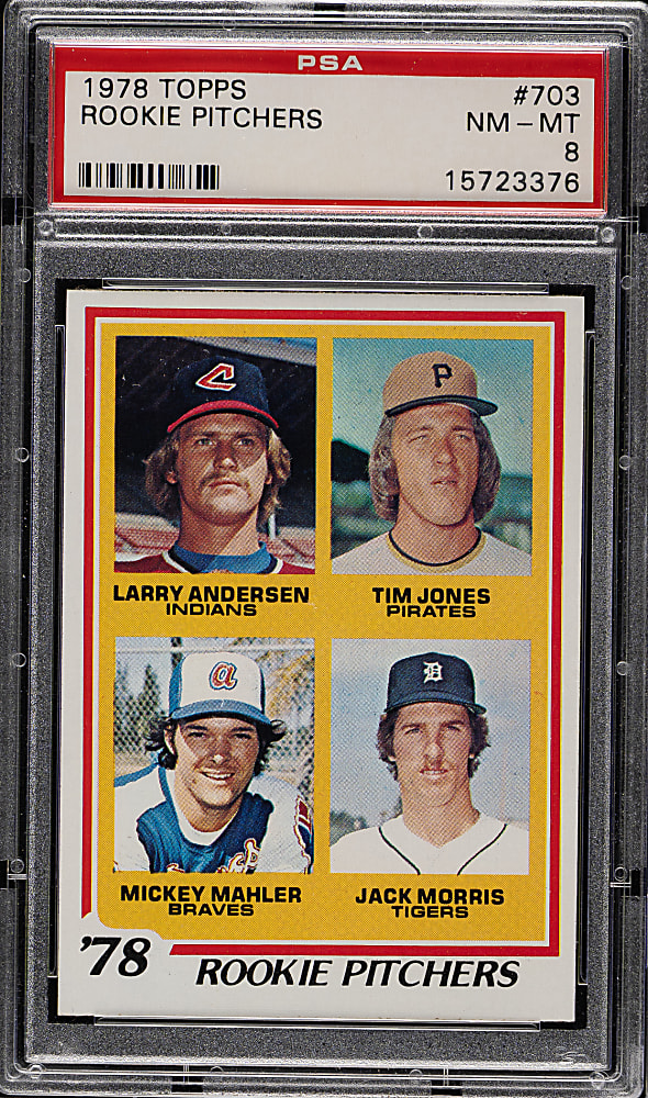 1978 Topps #703 Jack Morris Rookie PSA NM-MT 8