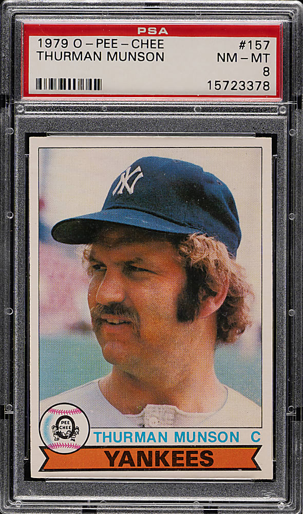 1979 O-Pee-Chee #157 Thurman Munson PSA NM-MT 8