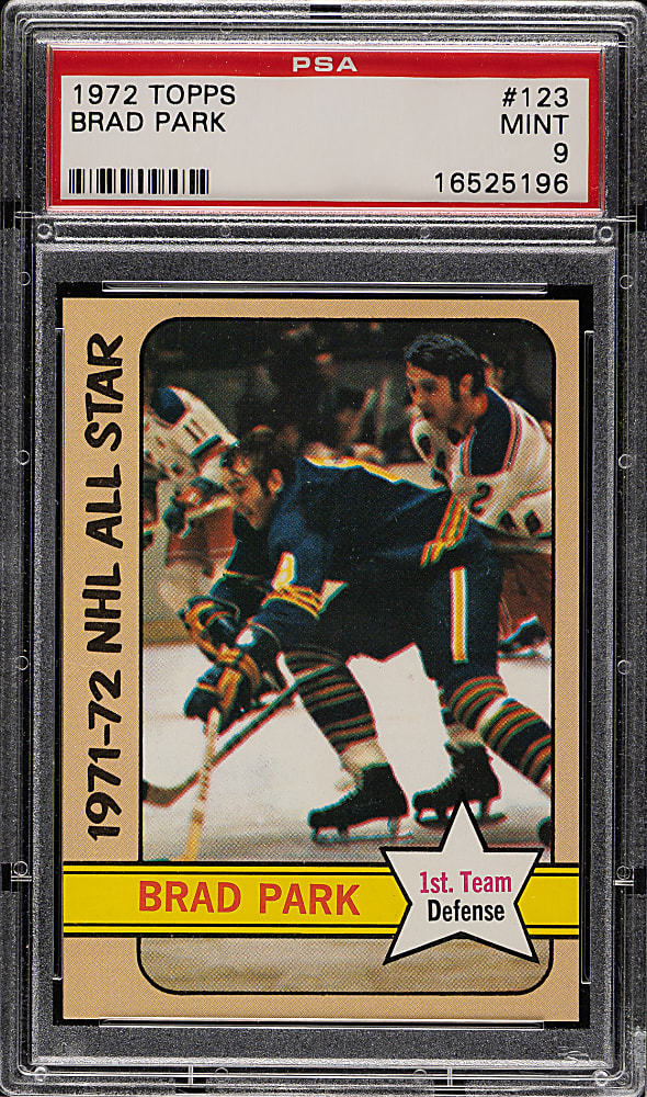 1972-1973 Topps Hockey #123 Brad Park All-Star PSA MINT 9
