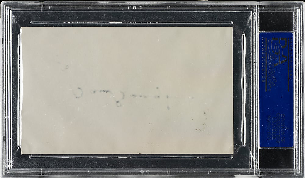 Sammy Baugh Signed Index Card - PSA/DNA
