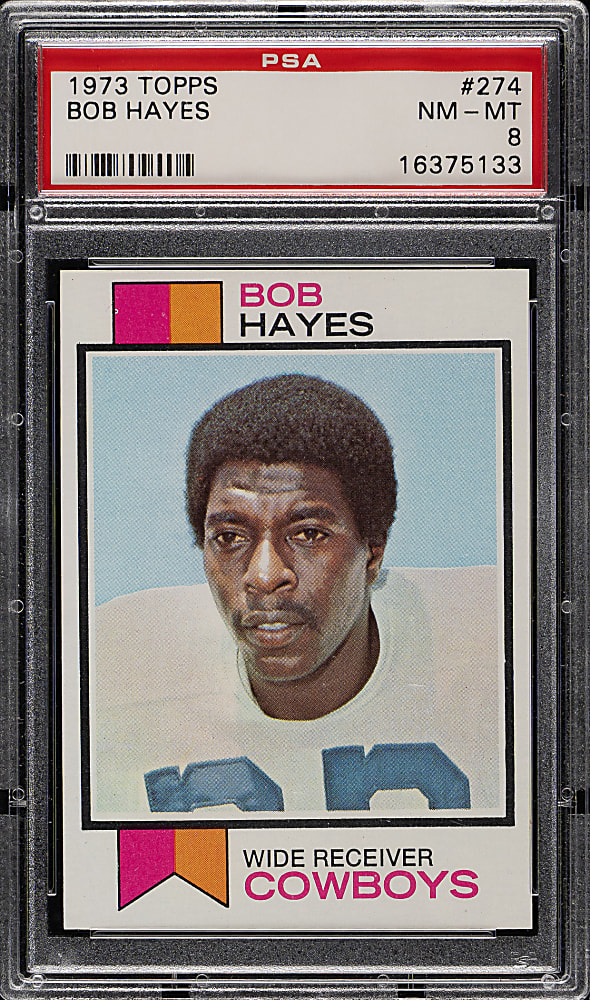 1973 Topps Football #274 Bob Hayes PSA NM-MT 8