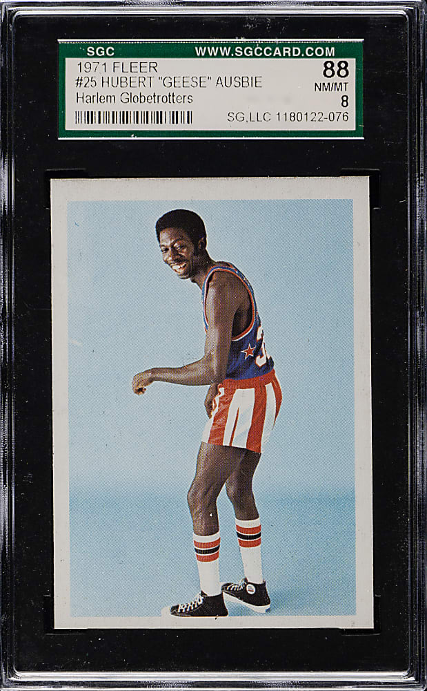1971 Fleer "Harlem Globetrotters" Basketball #25 Hubert "Geese" Ausbie SGC NM/MT 88