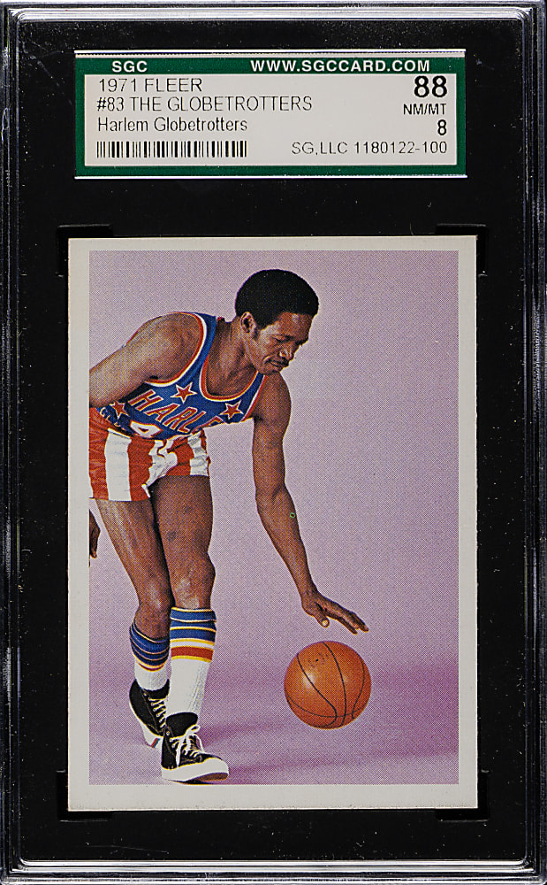 1971 Fleer "Harlem Globetrotters" Basketball #83 The Globetrotters SGC NM/MT 88