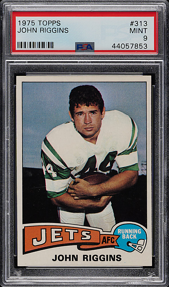 1975 Topps Football #313 John Riggins PSA MINT 9