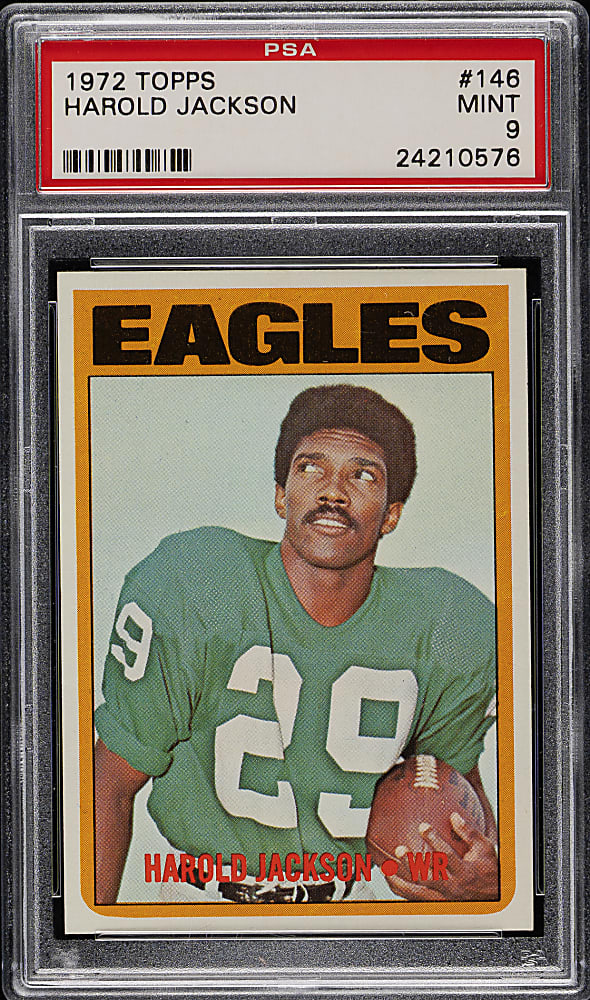 1972 Topps Football #146 Harold Jackson PSA MINT 9