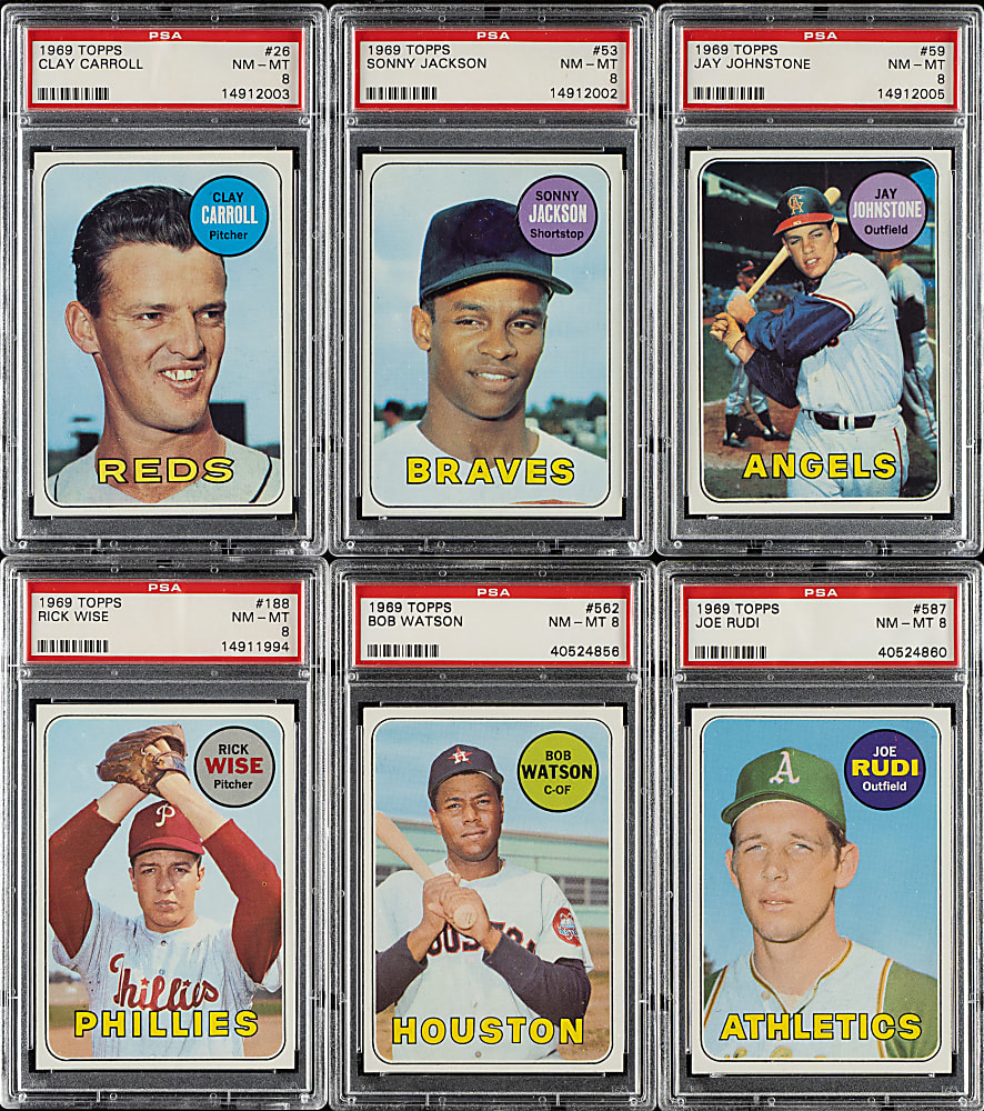 1969 Topps PSA NM-MT 8 Collection (6)