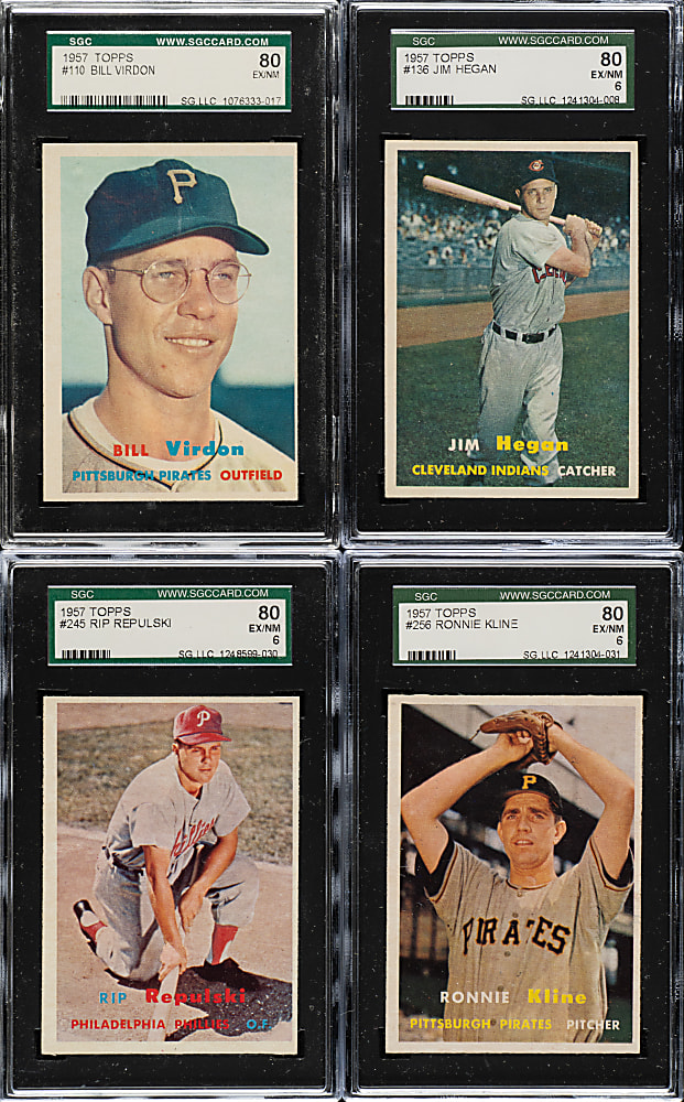 1957 Topps SGC EX/NM 80 Collection (8)
