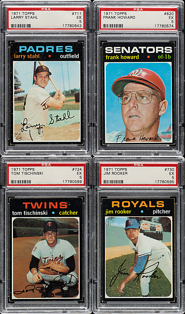 1971 Topps Semi-High and High Number PSA EX 5 Collection (18)