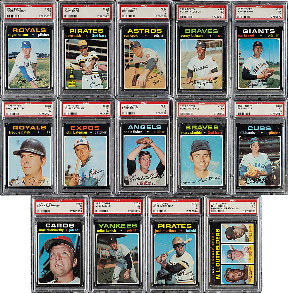 1971 Topps Semi-High and High Number PSA EX 5 Collection (18)