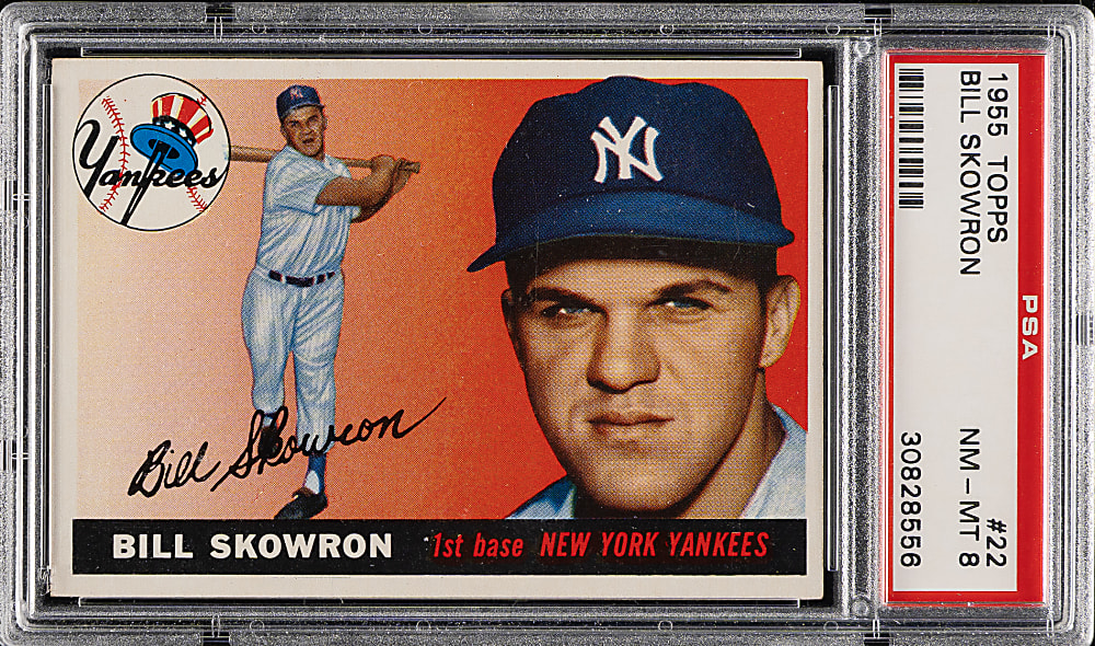 1955 Topps #22 Bill Skowron PSA NM-MT 8